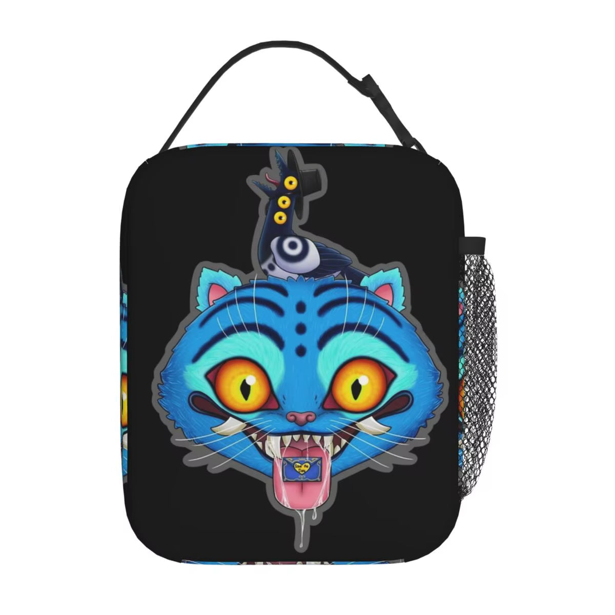 Kpop Demon Slayer Snack Attack Tote: The Ultimate Lunchbox for Anime Aficionados and Tiger Enthusiasts!