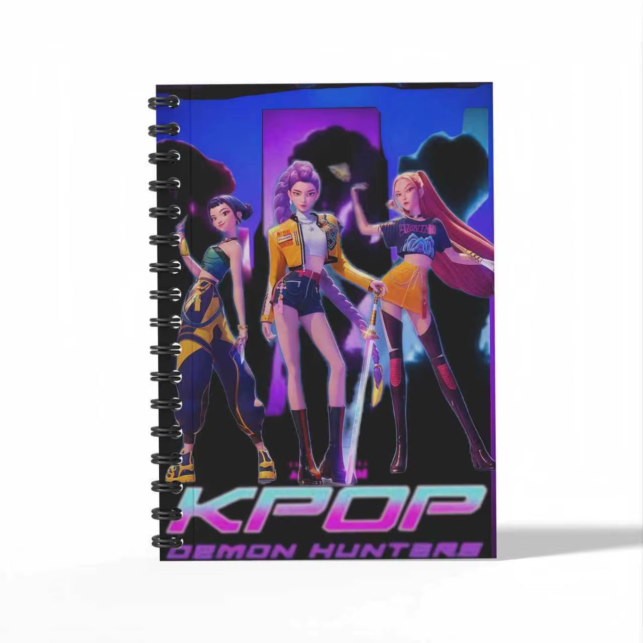 Anime Movie K-Pop Demon Hunters Notebooks A6 Stationery Coil Writing Pads for Students School Supplies Office Accessories Gift