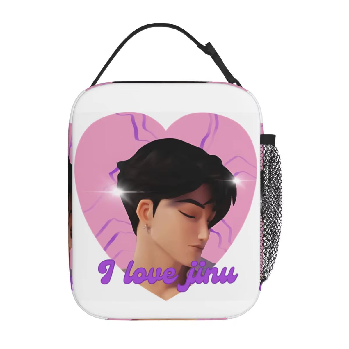 Kpop Demon Slayer Snack Attack Tote: The Ultimate Lunchbox for Anime Aficionados and Tiger Enthusiasts!