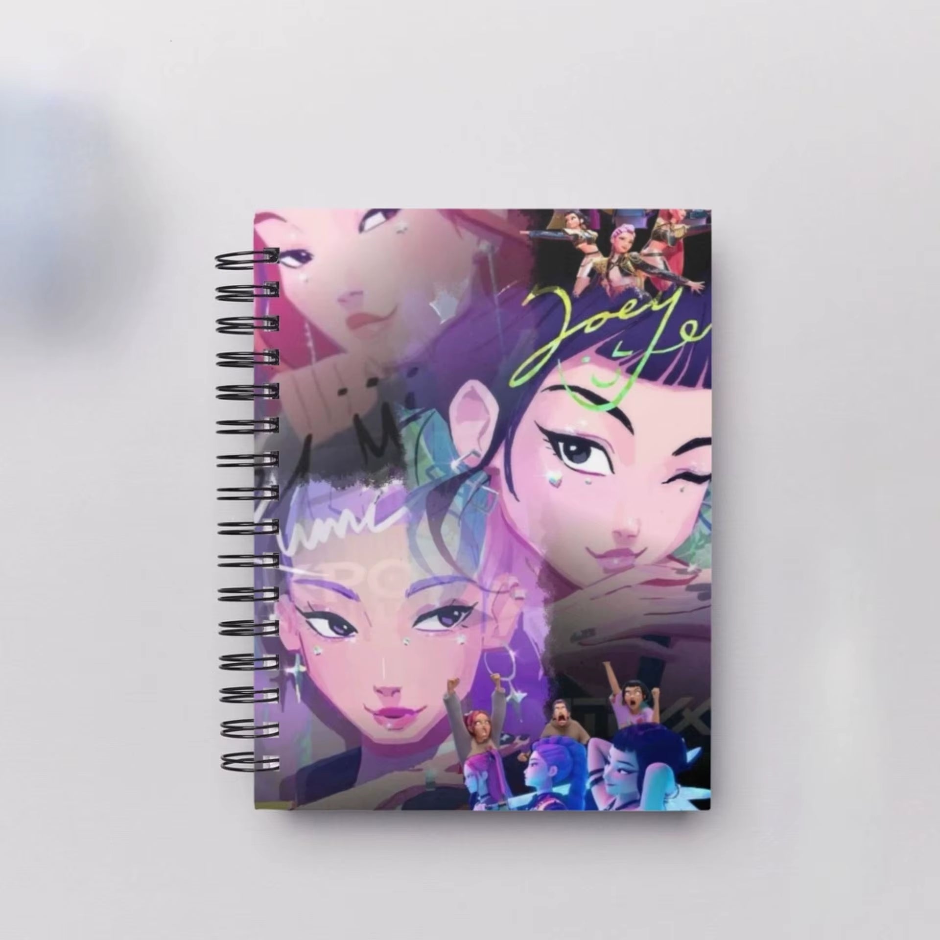 Anime Movie K-Pop Demon Hunters Notebooks A6 Stationery Coil Writing Pads for Students School Supplies Office Accessories Gift