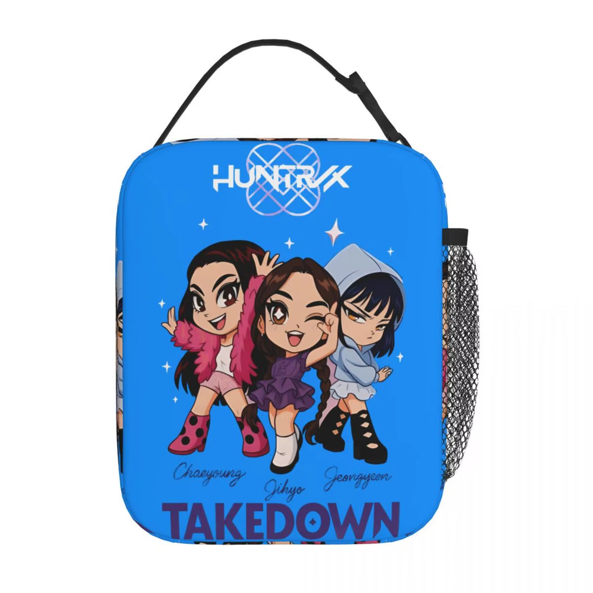 Kpop Demon Slayer Snack Attack Tote: The Ultimate Lunchbox for Anime Aficionados and Tiger Enthusiasts!