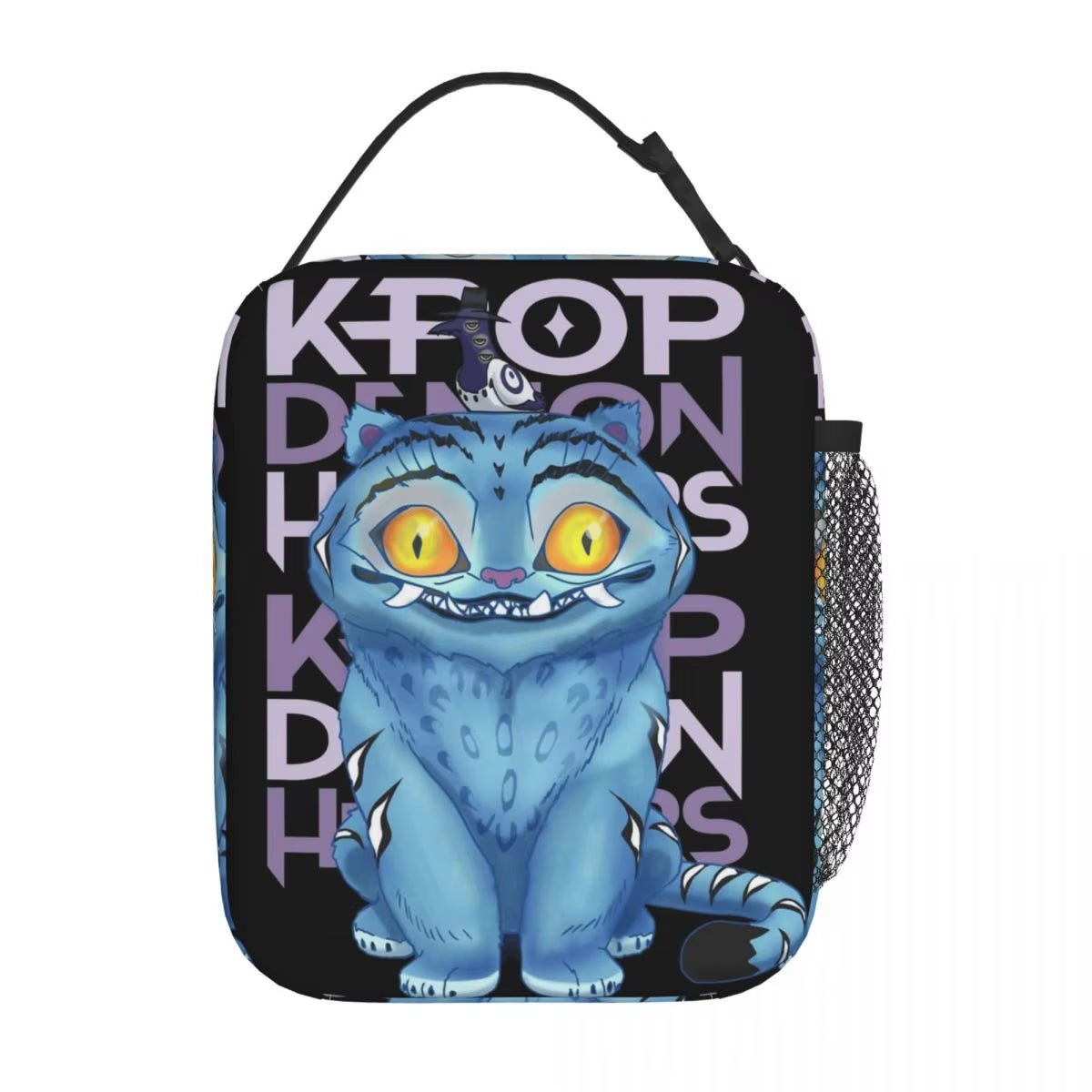 Kpop Demon Slayer Snack Attack Tote: The Ultimate Lunchbox for Anime Aficionados and Tiger Enthusiasts!