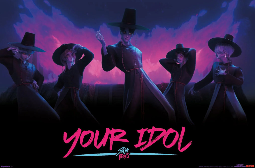 Netflix Kpop Demon Hunters (2025) - Saja Boys Demon Dance Wall Poster, 22.375" X 34"